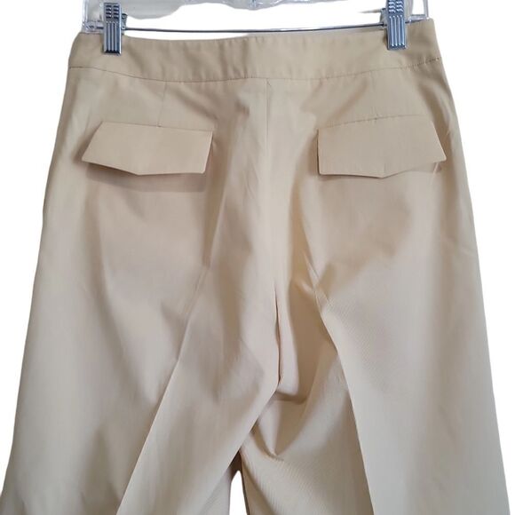 Ronit Zilkha Yellow Wideleg Dress Pants Sz 12 - Picture 3 of 10